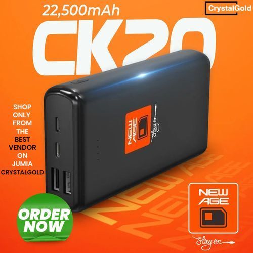 New Age Power Bank - 22500mAh -Black