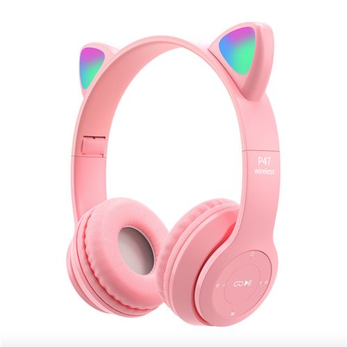 P47m Cat Ear LED Wireless Headset